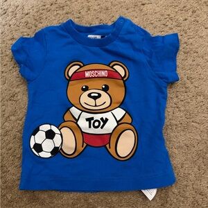 Moschino Kids Blue Toy Bear Tee